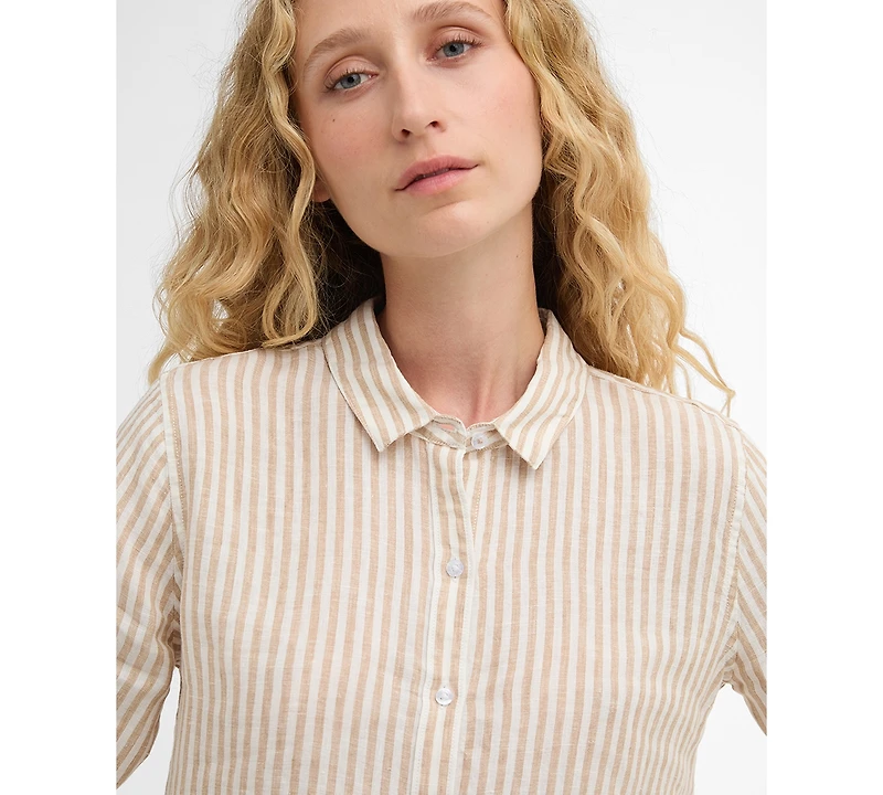 Barbour Women's Marine Long-Sleeve Striped Shirt