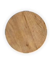 Knox 35" Wood Round Coffee Table