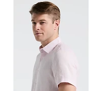 Perry Ellis Men's Solid Linen Shirt