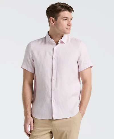 Perry Ellis Men's Solid Linen Shirt