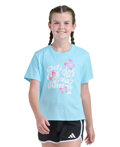 adidas Girls' 8-16 Short-Sleeve Graphic T-Shirt