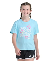 adidas Girls' 8-16 Short-Sleeve Graphic T-Shirt
