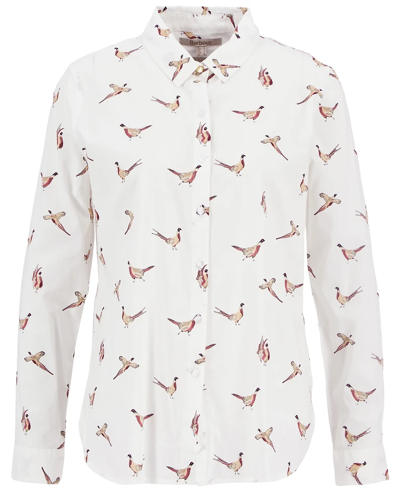 Barbour Women's Long-Sleeve Collared Safari Shirt