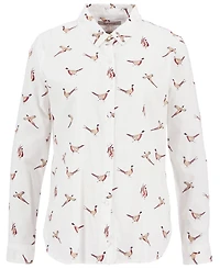 Barbour Women's Long-Sleeve Collared Safari Shirt