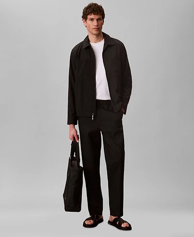 Calvin Klein Men's Seersucker Blouson Jacket