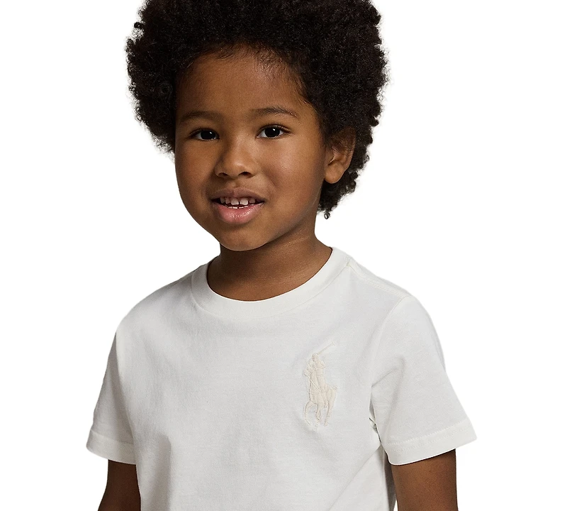 Polo Ralph Lauren Boys' 2-7 Embroidered Big Pony Crewneck T-Shirt