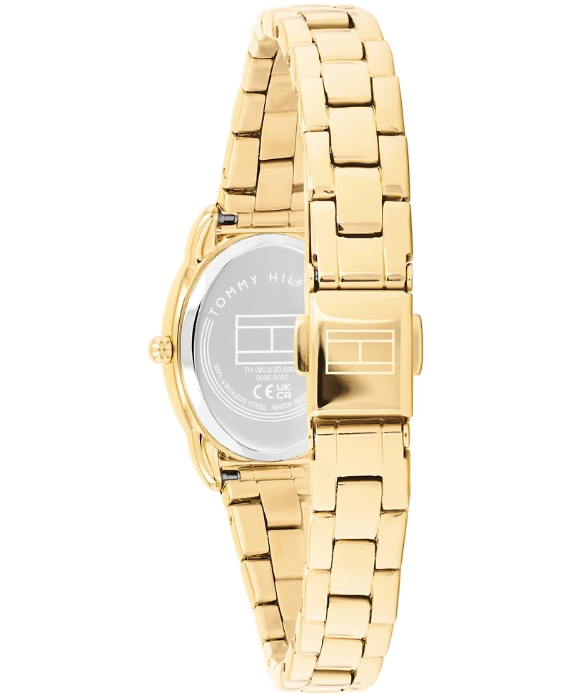 Tommy Hilfiger Women's Quartz Gold Tone Stainless Steel Bracelet Watch, 21.5mm