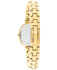 Tommy Hilfiger Women's Quartz Gold Tone Stainless Steel Chain Bracelet Watch, 21.5mm