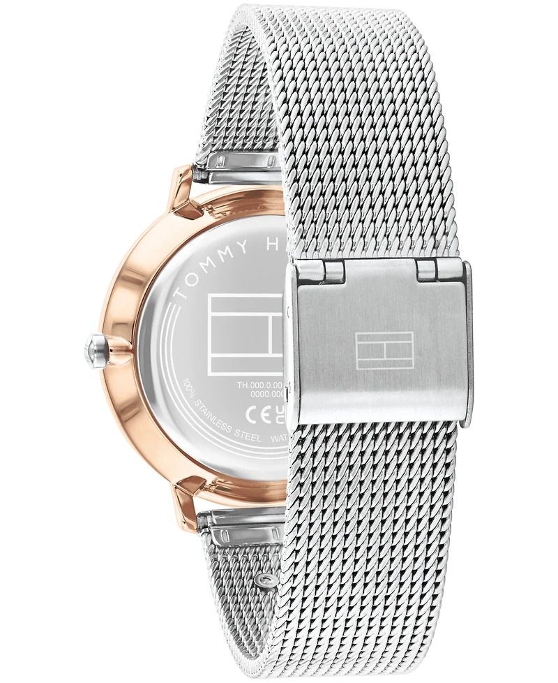 Tommy Hilfiger Women's Multifunction Two Tone Stainless Steel Mesh Bracelet Watch, 36mm