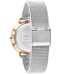 Tommy Hilfiger Women's Multifunction Two Tone Stainless Steel Mesh Bracelet Watch, 36mm