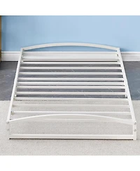 gaomon Metal Platform Bed Frame Low Profile Arch Design Steel Slat Support Noise-Free No Box Spring