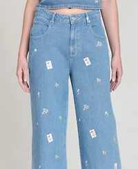 Avec Les Filles Women's High-Rise Printed Jeans