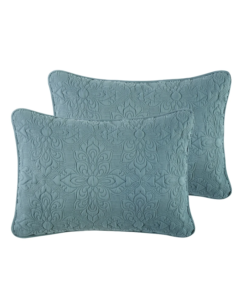 Vcny Home Caroline Embossed 3-Pc. Quilt Set, King
