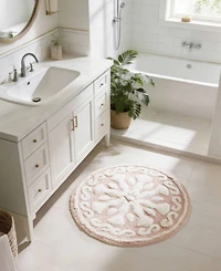 Madison Park Casablanca Tufted Cotton Bath Rug, 25" Round