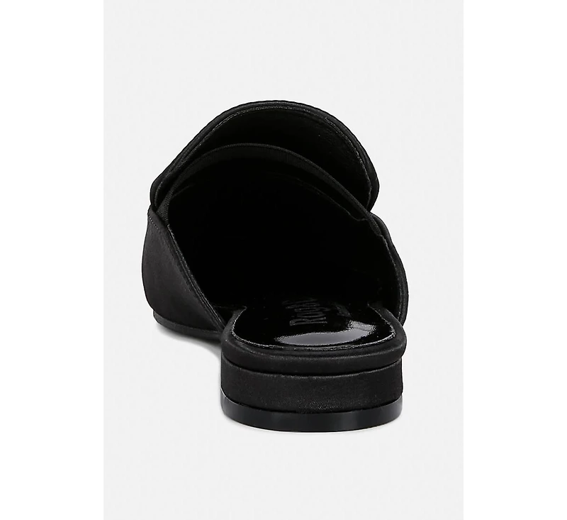 Perrine Womens Diamante Brooch Slip On Mules