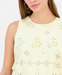 I.n.c. International Concepts Petite Sleeveless Crystal Top, Macys Exclusive