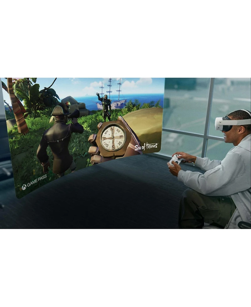 Meta Quest 3S 256GB Virtual Reality Vr Headset with Xbox Controller and MightySkins Custom Skin Code Bundle