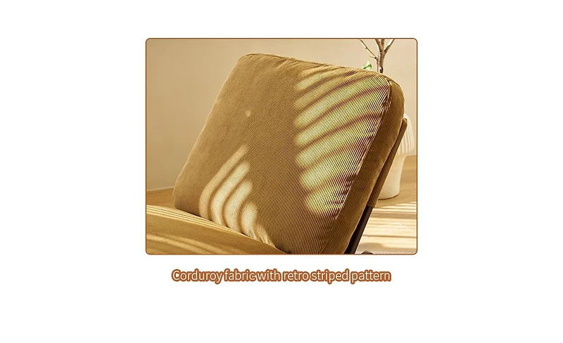 Flynama Corduroy-Wood Comfortable Glider Rocking Chair Furniture