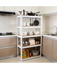Rainsken Metal Shelving Unit, 5 Tier Adjustable Storage Rack, Heavy Duty Shelves for Warehouse, Basement and Pantry