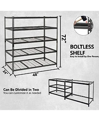 Rainsken 5-Tier Heavy Duty Metal Shelving Unit