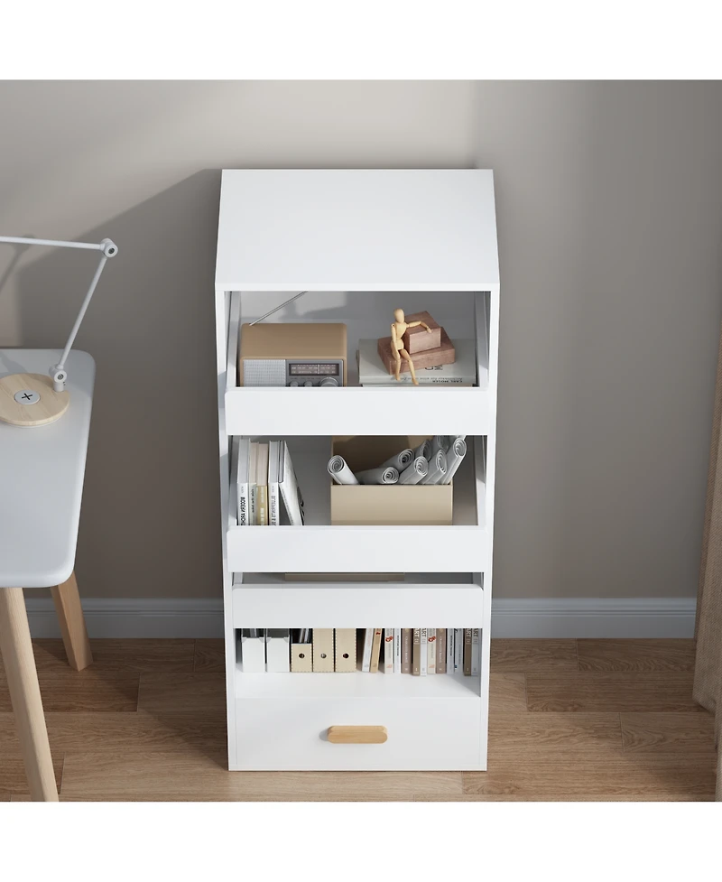 Rainsken 4 Tier Bookshelf