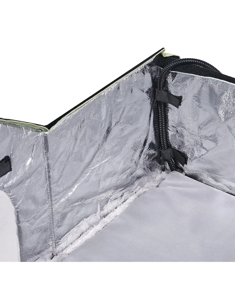 Aostirmotor Heated Cat House, Foldable Kitty Shelter with Warm Heated Pad for Outdoor & Indoor Use