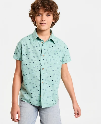 Epic Threads Boys' Xs-xl Beach Shirt, Macy's Exclusive