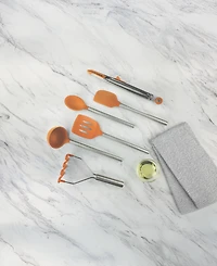 Tovolo Utensil 6-Pc. Silicone with Steel Handles Set