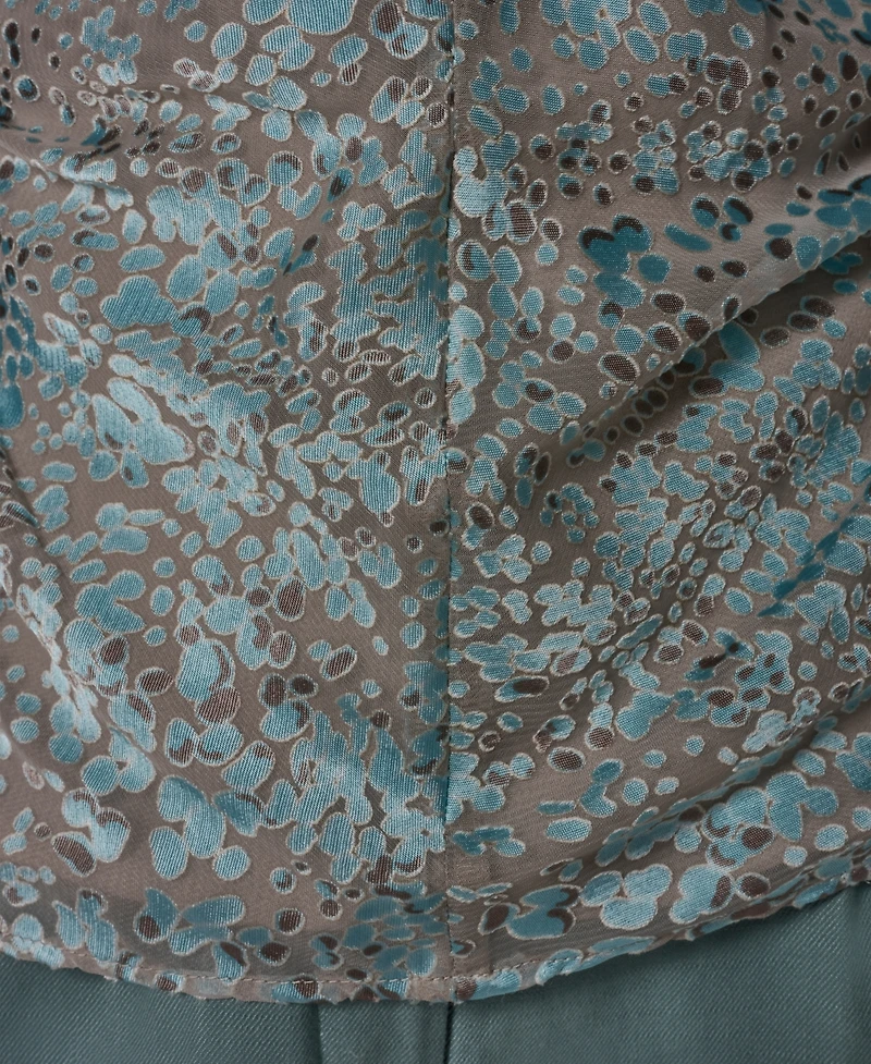 Donna Karan New York Women's V-Neck Printed Top