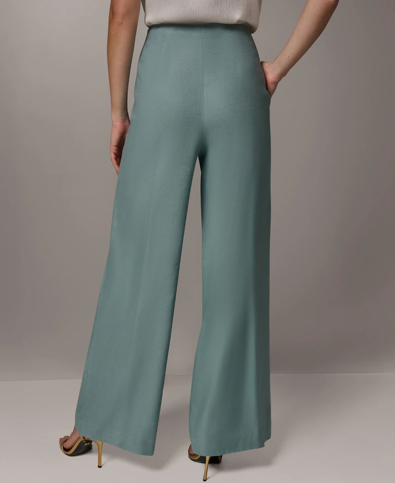 Donna Karan New York Women's Pleated Wide-Leg Pants
