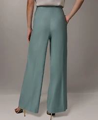 Donna Karan New York Women's Pleated Wide-Leg Pants