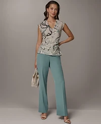 Donna Karan New York Women's Sleeveless V-Neck Top