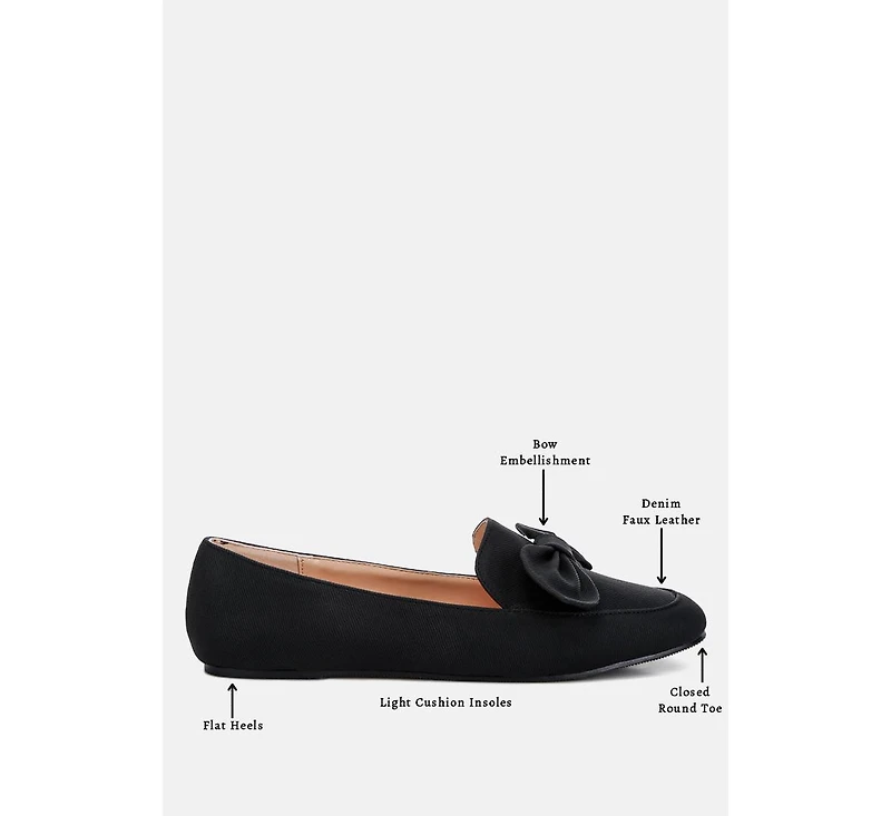 waveney bow embellished loafers