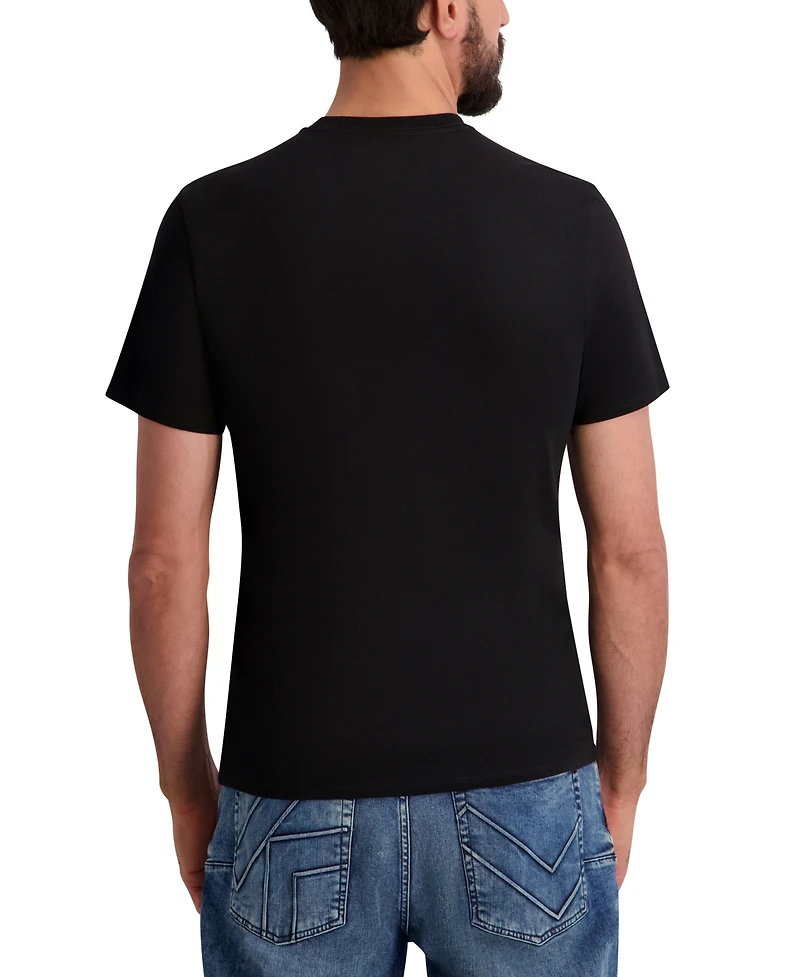 Karl Lagerfeld Paris Men's Regular-Fit Short-Sleeve Crewneck T-Shirt