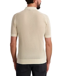 Karl Lagerfeld Paris Men's Short-Sleeve Regular-Fit Polo Sweater