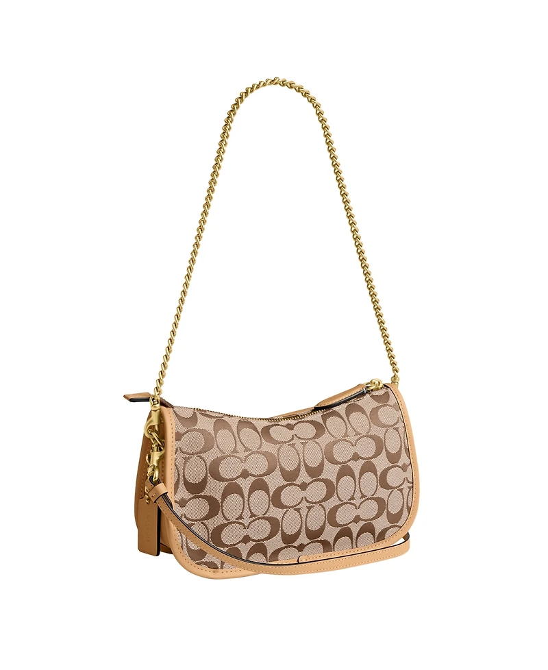 Coach Originals Waverly Small Signature Jacquard Twin Shoulder Bag
