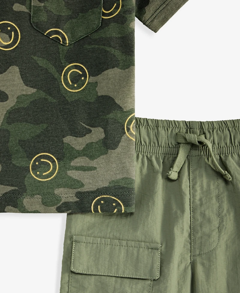 Epic Threads Toddler Boys' 12M-5T T-Shirt & Cargo Shorts, Macy's Exclusive