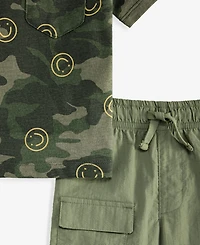 Epic Threads Toddler Boys' 12M-5T T-Shirt & Cargo Shorts, Macy's Exclusive