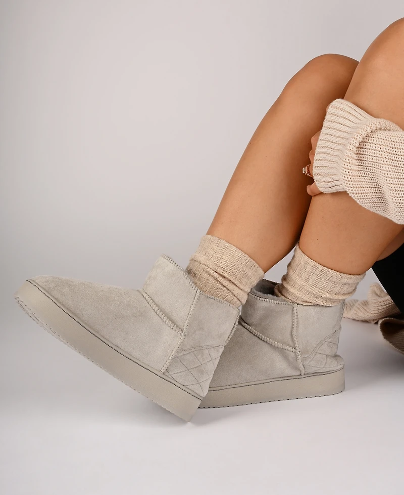 Journee Collection Women's Noa Round Toe Bootie Slippers