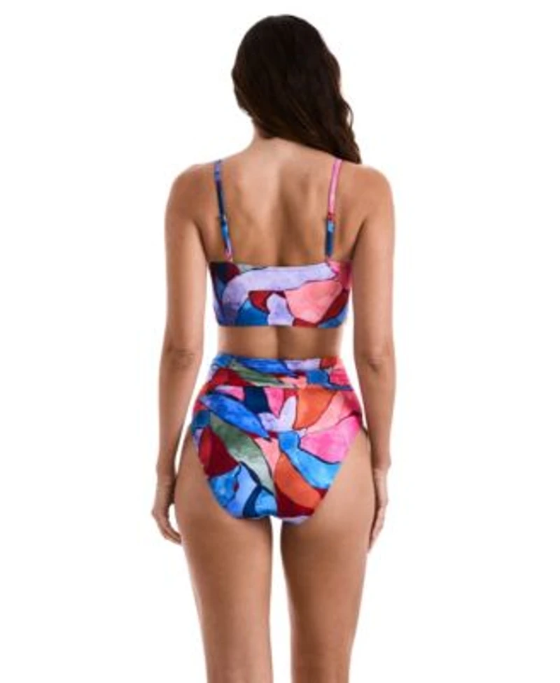 Mimi Flamingo Jamie Midkini High Waist Bottoms Jamie Printed Tankini Top