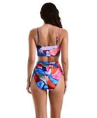 Mimi Flamingo Jamie Midkini High Waist Bottoms Jamie Printed Tankini Top