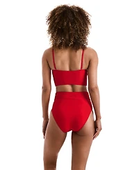 Mimi Flamingo Women's Sonny Ruffle-Neck Midkini