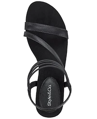 Style & Co Women's Madysonn Elastic Strappy Wedge Sandals, Macy's Exclusive