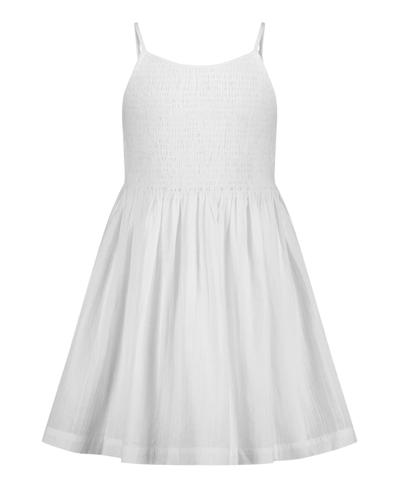 Calvin Klein Girls' 7-16 Smocked Sundress