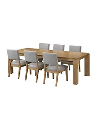 Selby 7-Pc. Dinning Set (1 Dining Table + 6 Chairs)
