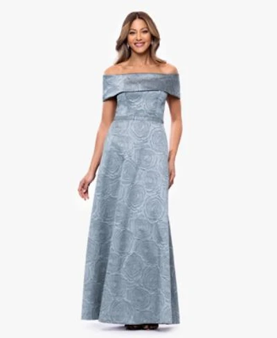 Xscape Womens Off The Shoulder Ball Gown