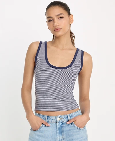 Good American Women's Scoop Neck Tank Top, Regular & Plus