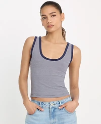 Good American Women's Scoop Neck Tank Top, Regular & Plus