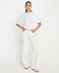 Good American Women's High-Rise Embroidered Jeans