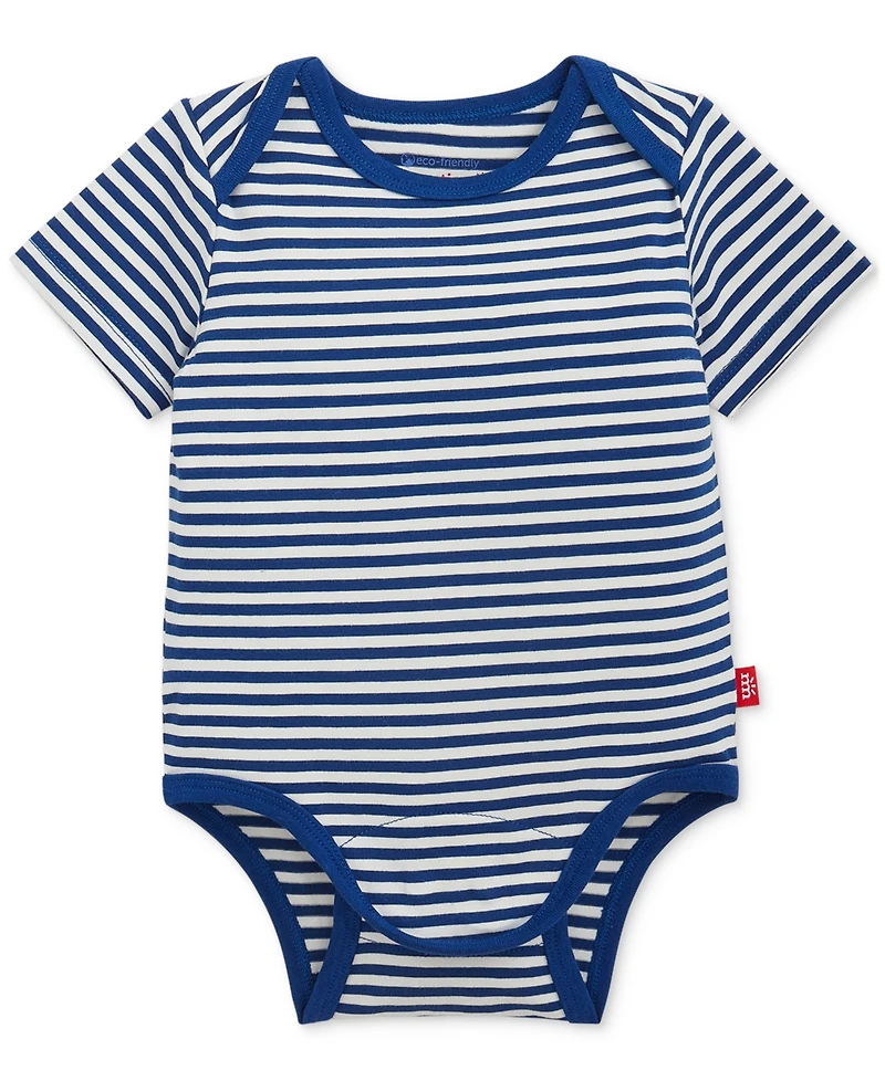 Magnetic Me Baby Boys' Short-Sleeve Bodysuit and Pants, 3-Piece Set